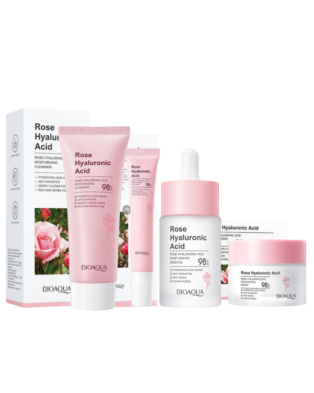 COMBO ROSAS Y ACIDO HIALURONICO BIOAQUA